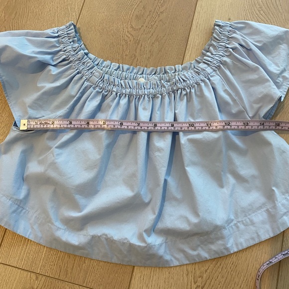 Wilfred Baby Blue Ruffle Crop, Size XS - Picture 10 of 10